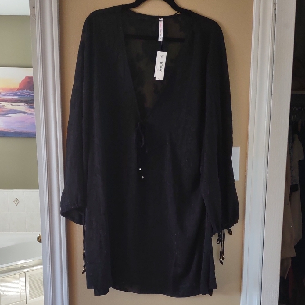 Joe Fresh Black Swim Cover-Up